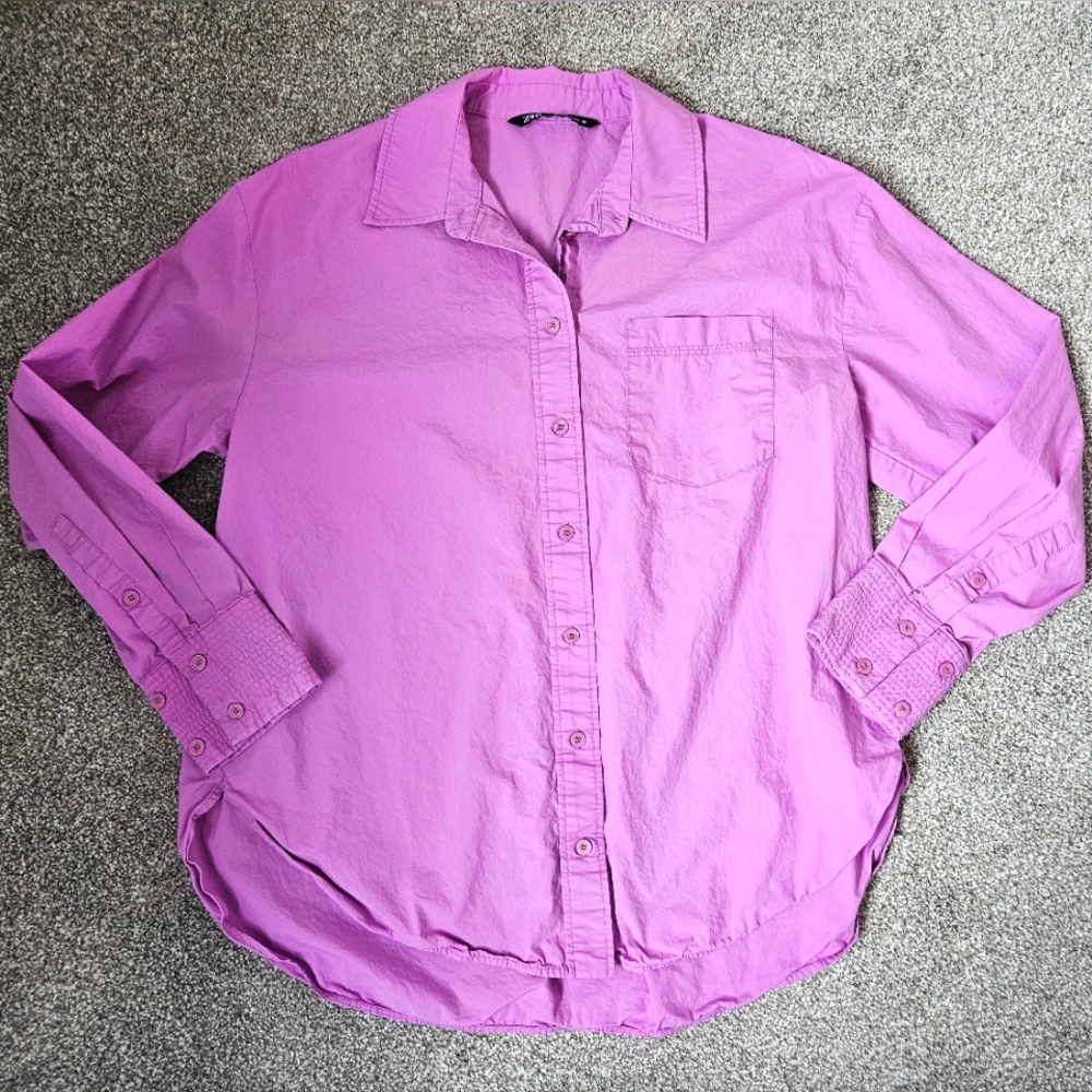 Zara Pink Button Down Shirt